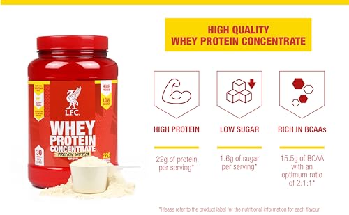 LFC Whey Protein Powder Dutch Chocolate Flavour 908g 15.5g Naturally-Occurring BCAAs
