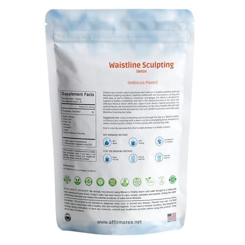 AffirmaTea Natural Detox Tea Blend - Laxative Free, Oolong Green Tea & Cinnamon AffirmaTea