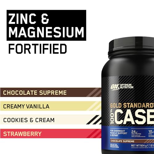 Optimum Nutrition Gold Standard 100% Casein Slow Digesting Protein Powder with Zinc Optimum Nutrition