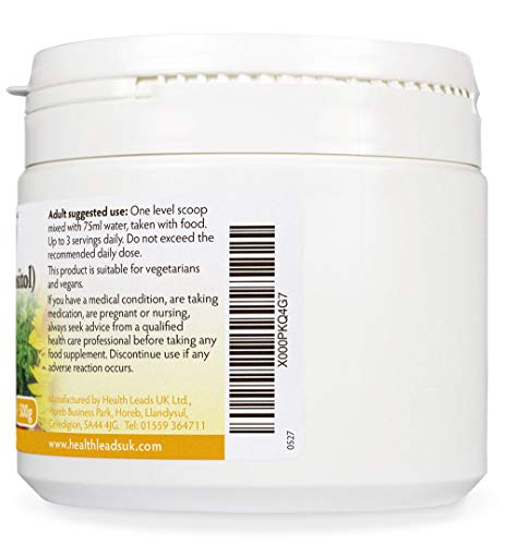 Inositol (Myo-Inositol) Powder 300g, Also Called Vitamin B8, High Absorption, Vegan Health Leads ...Working With Nature