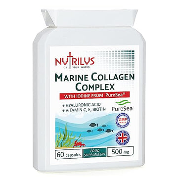 Marine Collagen Complex 60 Capsules 500mg with PureSea Seaweed Providing Iodine