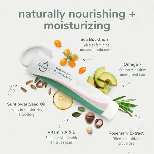 Lubracil - Topical Vulva Cream - Daily Care Moisturizer Helping with Vaginal Dryness, Burning,