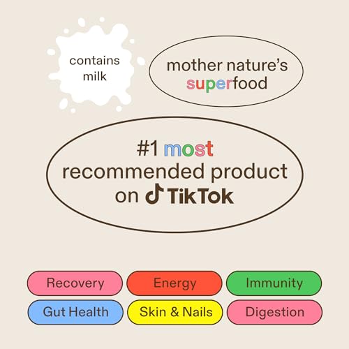 Colostrum Supplement for Gut Health, Hair Growth, Beauty and Immune Support Miracle Moo