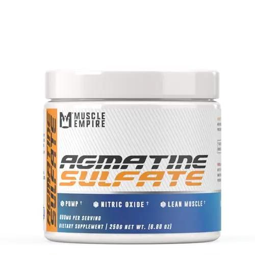 Muscle Empire Agmatine Sulfate Powder - Enhanced Nitric Oxide Production & Lean Muscle