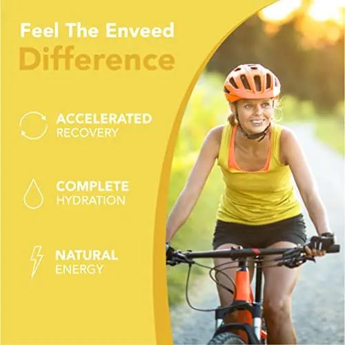 ENVEED SUPERFOOD Active | Natural Caffeine and Adaptogen Pre Workout Powder — Yerba Mate, Green Coffee Beans & Himalayan Pink Salt | Sustained Energy Levels with No Jitters or Crash — 20 Servings