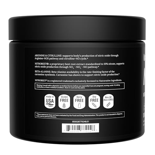 UpNourish Beet Root Powder Nitric Oxide Booster - L arginine L Citrulline Supplements UpNourish