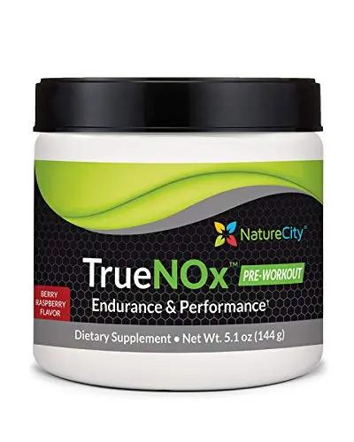 NatureCity True-NOx Nitric Oxide Supplements for Men and Women - Pre-Workout Booster Powder ft. Nitrosogine L-Arginine, Peak ATP, & Beetroot Juice Nitric Oxide Powder - Gluten Free, Keto, Non_GMO