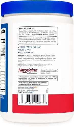 Nutricost Pre-C Pre-Workout Complex with Creatine (Fruit Punch | 30 Servings) Powder - Boost Fintess Routines, 453g