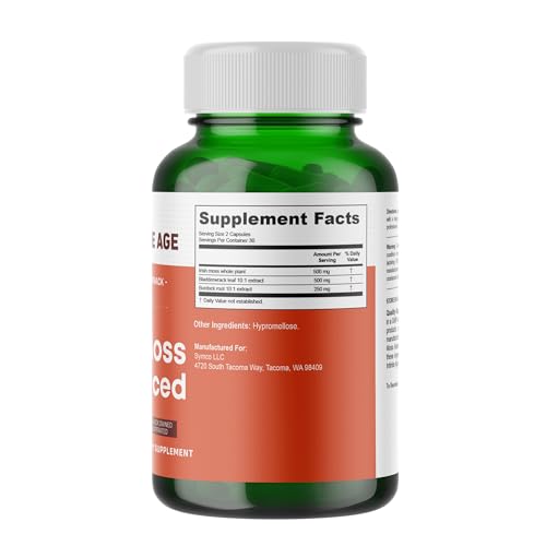 INFINITE AGE: 1250mg Sea Moss Advanced Superfood - High-Potency, Vegan