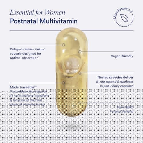 Ritual Postnatal Multivitamin and Protein Duo with Postnatal Vitamins and Organic Vanilla Protein Powder 20g