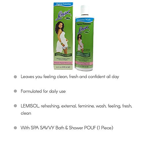 Lemisol Plus, Gentle Daily Feminine Cleanser, Original Refreshing Formula - 8 Oz (Pack of 3)