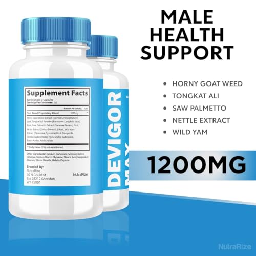 NutraRize Devigor Max - Devigor Max Pills for Man, Devigor Max Supplement to Promote NutraRize