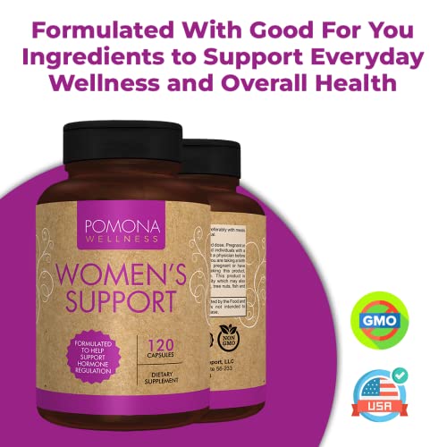 Pomona Wellness Women's Menopause Supplement Multivitamin, Supports Hormone Balance