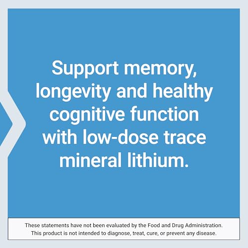 Life Extension Lithium 1000 mcg - for Brain Health, Anti-Aging & Longevity