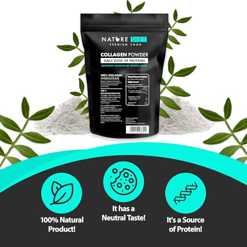 Nature Diet - Collagen Powder 600 g | Hydrolysate | Unflavored | Collagen Peptides | Source of Protein Nature Diet