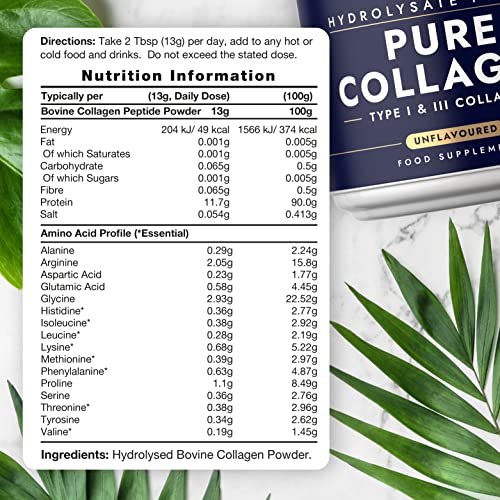 Collagen Powder | Gold Standard Bovine Collagen Peptides | Hydrolyzed Collagen Horbäach