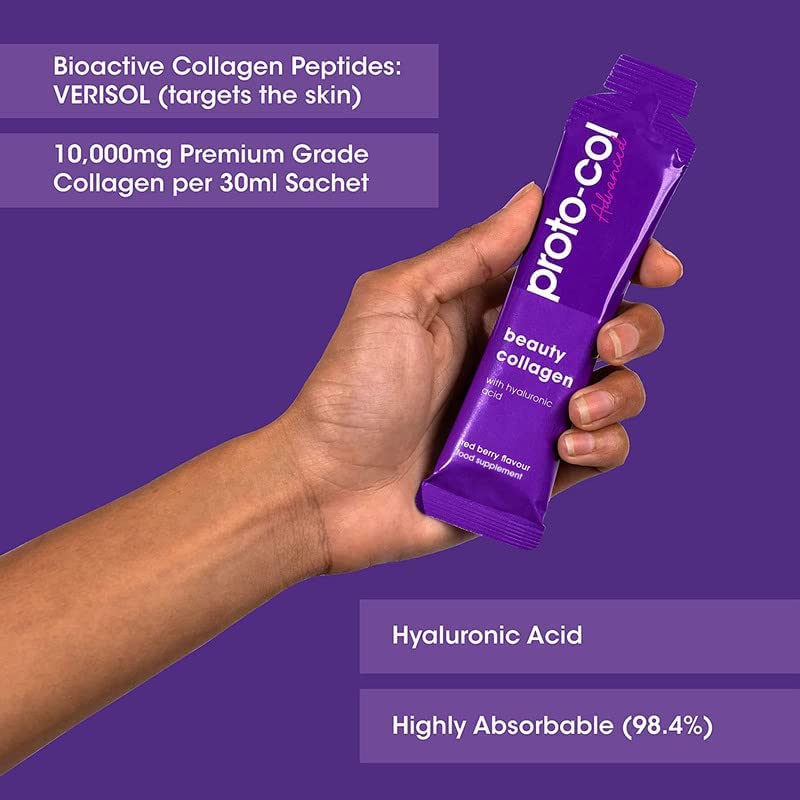 Proto-Col Beauty Collagen Supplements for Women - 10,000mg Bovine Collagen Proto-Col