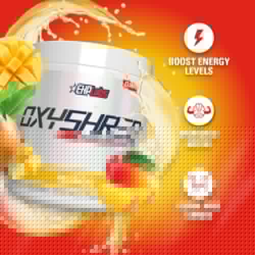 EHP Labs OxyShred Thermogenic Pre Workout Powder & Shredding Supplement - Clinically EHP Labs