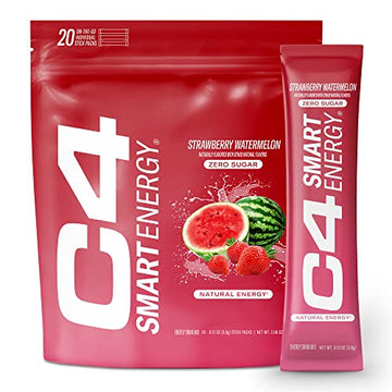 C4 Smart Energy Powder Stick Packs - Sugar Free Performance Fuel & Nootropic Brain