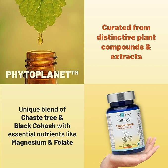 Happy Pause Capsules, Menopause Supplements for Women, Natural Support for Hot Flashes, Hormone generic