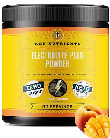 Key Nutrients Electrolytes Powder - Tropical Peach Mango Drink Mix 90 Servings