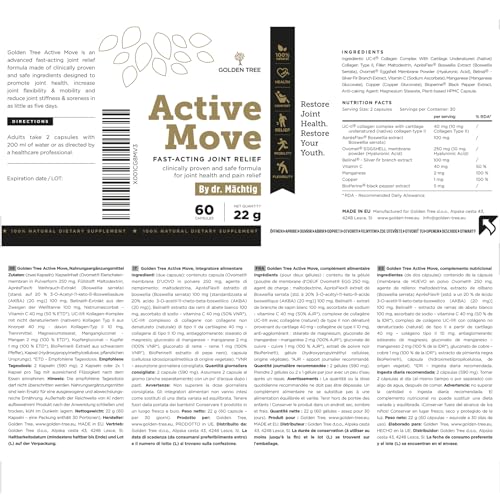 Golden Tree Active Move – Natural Joint Care Supplement Improves Joint Flexibility GOLDEN TREE