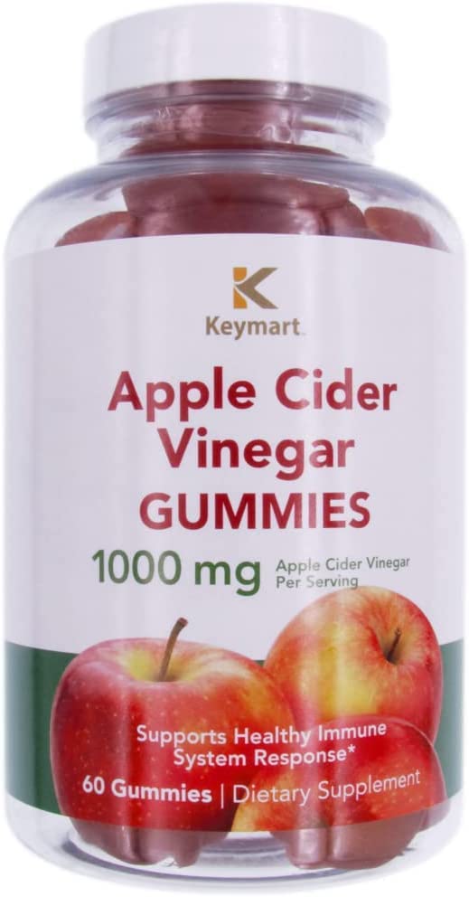 KEYMART Apple Cider Vinegar ACV Gummies 1000mg Per Serving Dietary Supplement
