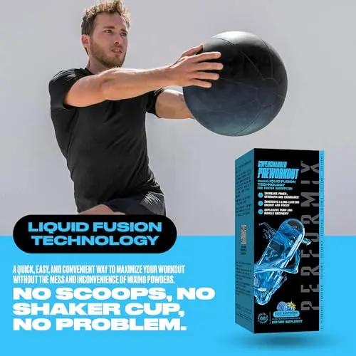 PERFORMIX Supercharged Preworkout - Sustained Energy, Endurance, and Mental Focus - Premium Muscle Supporting Oceanix and Alpha GPC for Hardcore Traning and Body Building (60 Capsules)