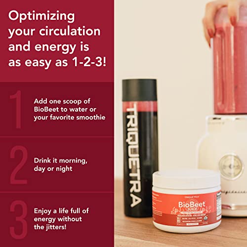 BioBeet Max Strength Beet Root Juice Powder – 20:1 Concentrate, Each Serving Derived Triquetra Health