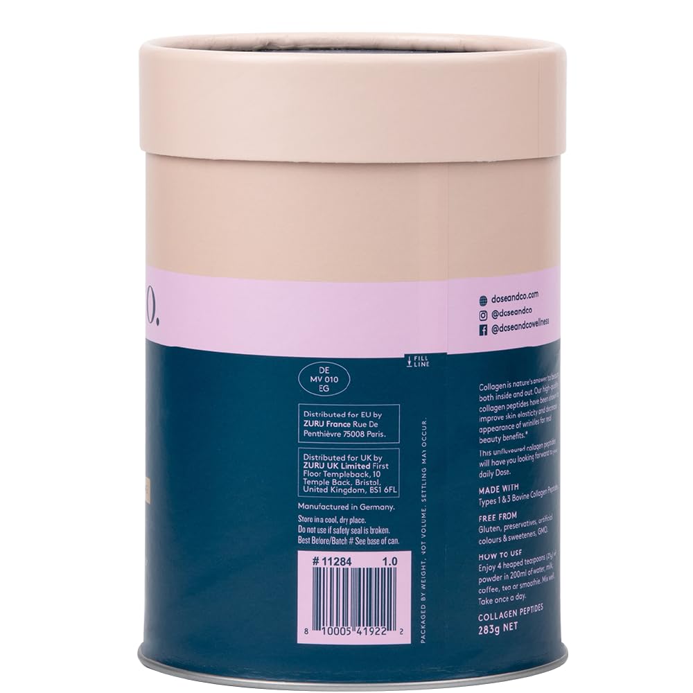 Dose & Co Pure Collagen Peptides, Unflavoured - 283g Powder Supplement DOSE & CO