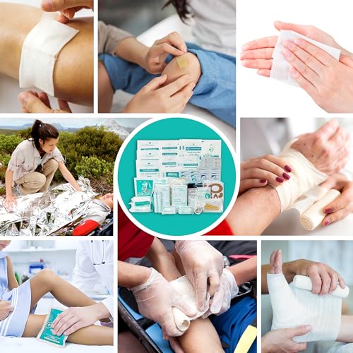 General Medi 160 Piece First Aid Kit Bag Refill Kit - Includes Eyewash, Instant Cold Pack General Medi