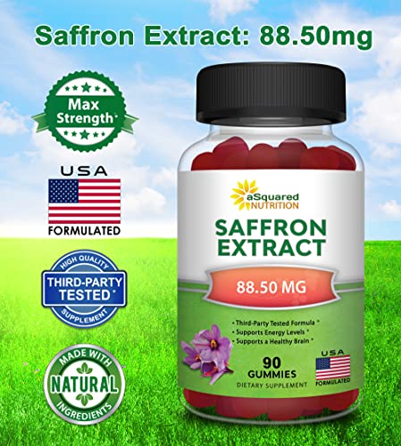 Saffron Gummies - Saffron Extract Supplement - Pure Gummy Supplements Alternative aSquared Nutrition