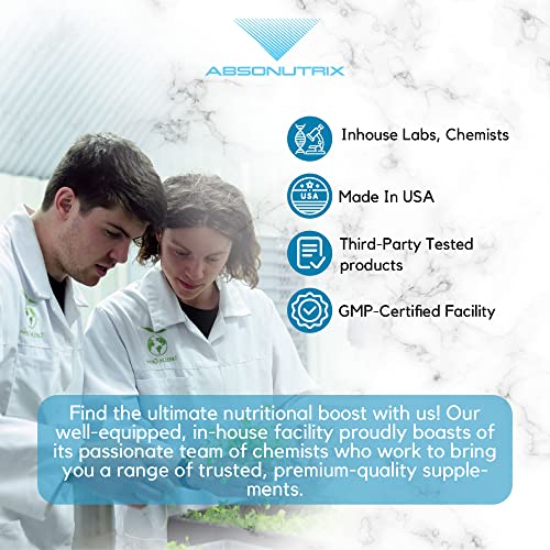 Absonutrix Berberine Supplement 600 mg, 4 Fl Oz Large Bottle, Healthy Weight Loss Support