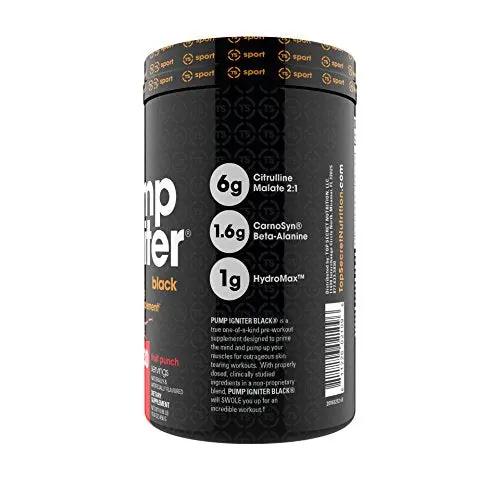 Top Secret Nutrition Pump Igniter Black, Fruit Punch, 30 Serving
