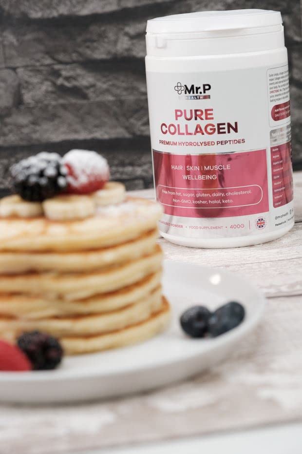 Mr.P Health Pure Collagen Peptides 400g Types I III Food Supplement Unflavoured Powder MR.P Health