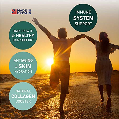 Marine Collagen Capsules 2000mg, Hyaluronic Acid, Silica, Biotin, Vitamin A, E & C Hair Revite