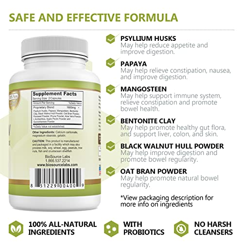 BioSource Labs Colonew Complete Colon Cleanse Natural Detox Supplement for Daily BioSource Labs