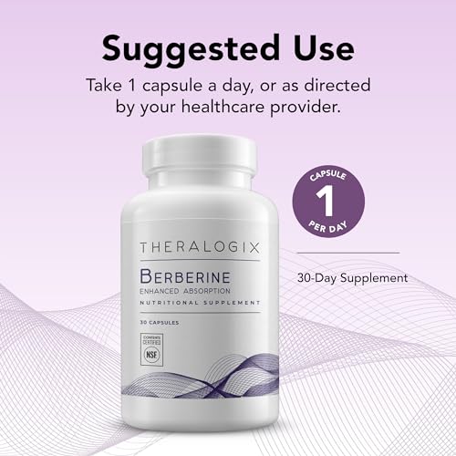 Theralogix Berberine Enhanced Absorption - 30-Day Supply - Made with Berberine Theralogix