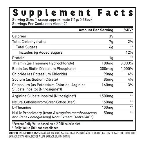 UMZU Zuum Pre-Workout - Energy, Pump & Endurance - with B-Vitamin Complex UMZU