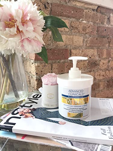 Advanced Clinicals Retinol Cream. Value Set- Two spa size 16oz bottles with pump Advanced Clinicals