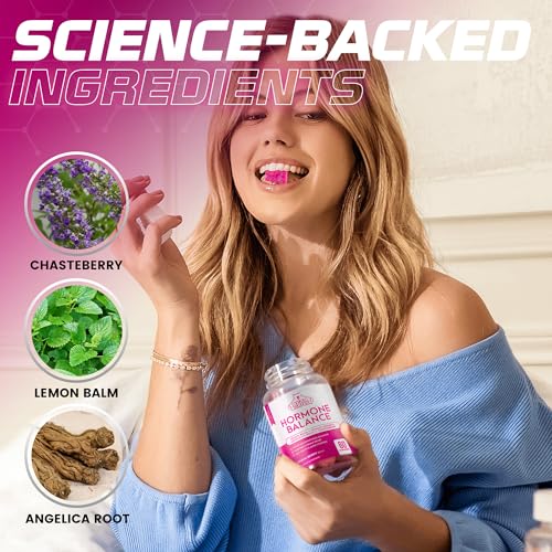 Hormone Balance for Women - PMS Relief Gummies and Bloating Relief for Women Bear Grips