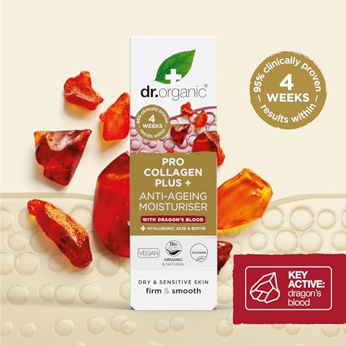 Dr Organic, Organic Pro Collagen with Dragons Blood, Natural, Vegan, Cruelty Free, Paraben & SLS Free, 50ml DR ORGANIC