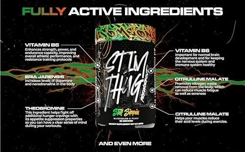KILO LABS Pre Workout Powder | Stim Thug Preworkout for Men and Women | Hydrating Flavors of Energy & Electrolytes to Improve Focus and Pump | 20 Servings