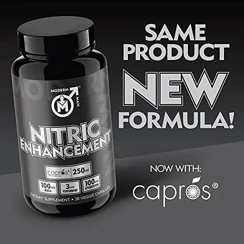 Nitric Oxide Enhancement by Modern Man – Pump Enhancing Alpha Male Booster for Men Modern Man Products
