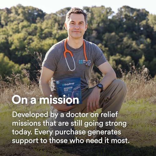 DripDrop Hydration - Electrolyte Powder Packets - Watermelon, Berry, Orange, Lemon DripDrop