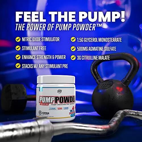 MAN Sports Pump Powder Blue Bombsicle - Stimulant Free Pre Workout Drink, Best for Preworkout - Energy Pump Powder for Men and Women, Help Fuel Your Workout (30 Days Supply)
