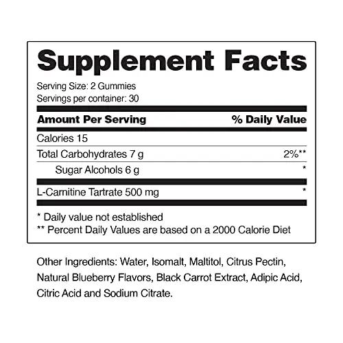 Snap Supplements Nitric Oxide Booster and L-Carnitine Gummies