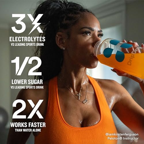 DripDrop Hydration - Electrolyte Powder Packets - Watermelon, Berry, Orange, Lemon DripDrop