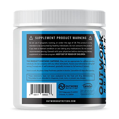 Outwork Nutrition Pre-Workout Supplement with Nootropics - Energy & Mental Focus Outwork Nutrition