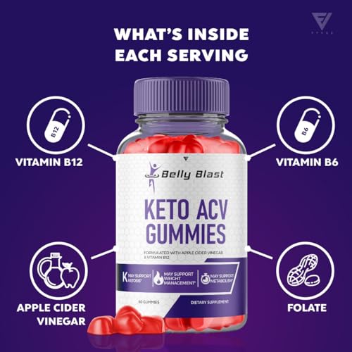 (3 Pack) Belly Blast Keto ACV Gummies, Belly Blast Keto + ACV Gummies Advanced Weight Fyvus
